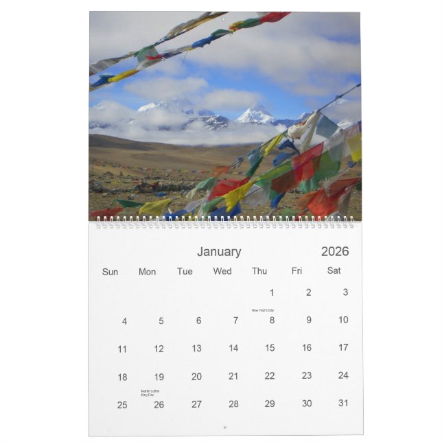 Calendário de Tibet 2009 (Jan 2026)