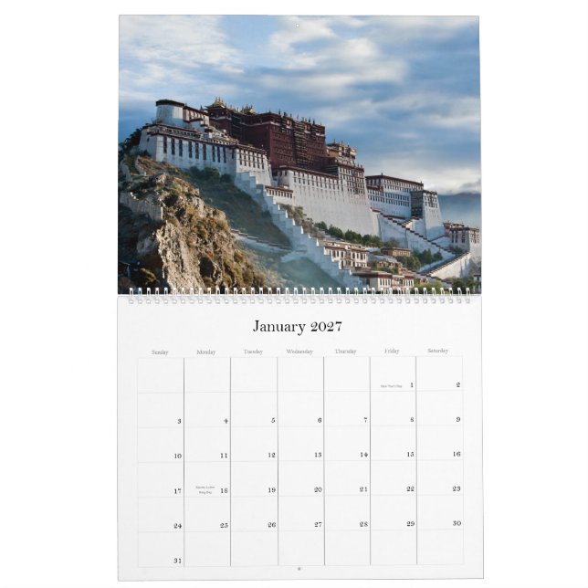 Calendário de Tibet 2012 (Jan 2027)