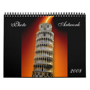 Calendário de Trabalho de arte de Foto 2008