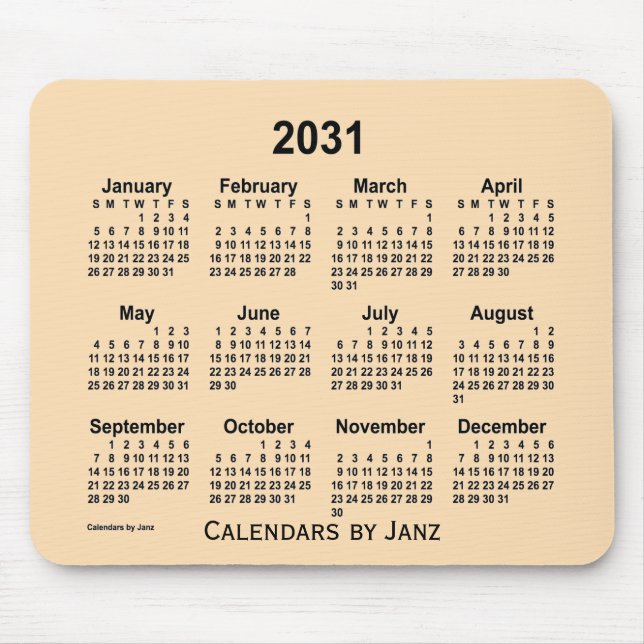 Calendário de trigo de Janz Mouse Pad 2031 (Frente)