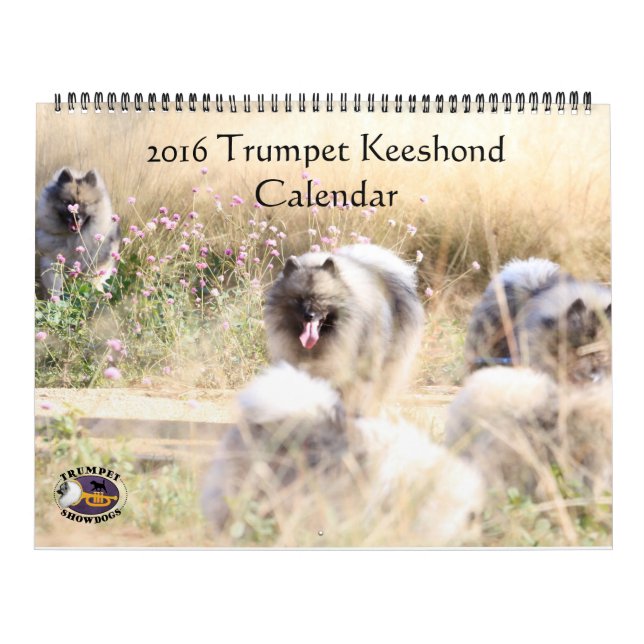 Calendário de Trompet Keeshond (Capa)
