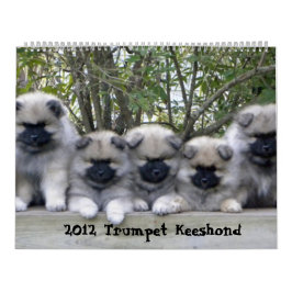 Calendário de Trumpet Keeshond 2012