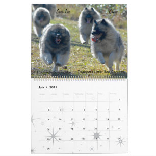 Calendário de Trumpet Keeshond 2017