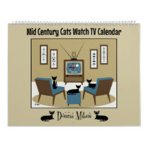 Calendário de TV do Meio século Cats Watch