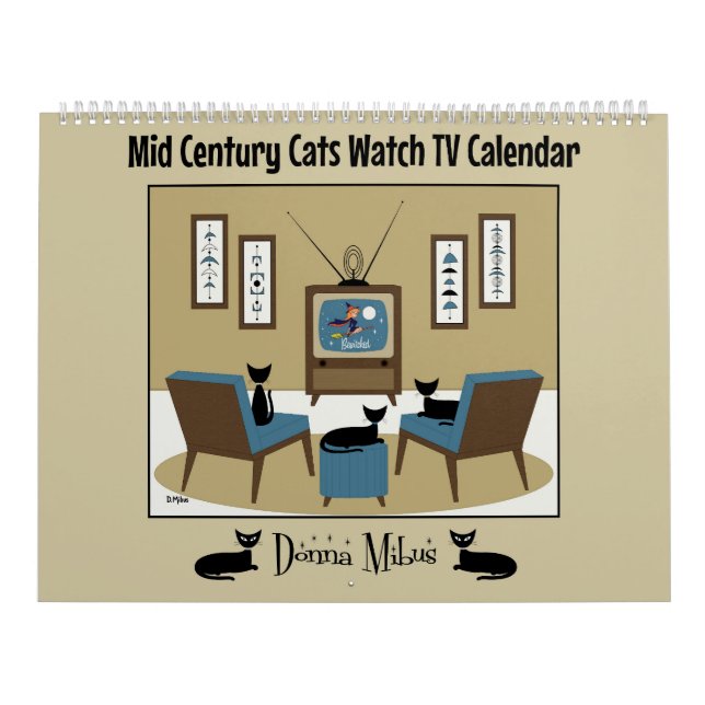 Calendário de TV do Meio século Cats Watch (Capa)
