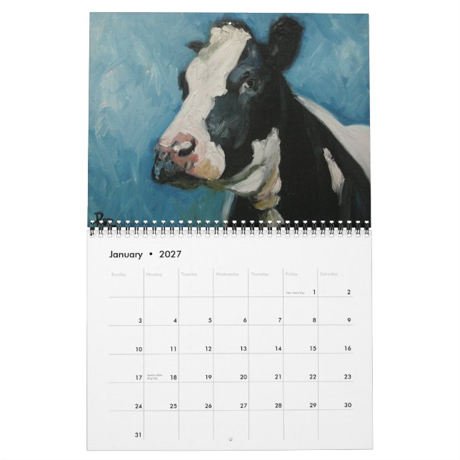 Calendário de Vaca (Jan 2027)