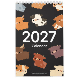 Calendário de Vaca de 2027