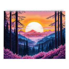 Calendário de várias cenários diferentes