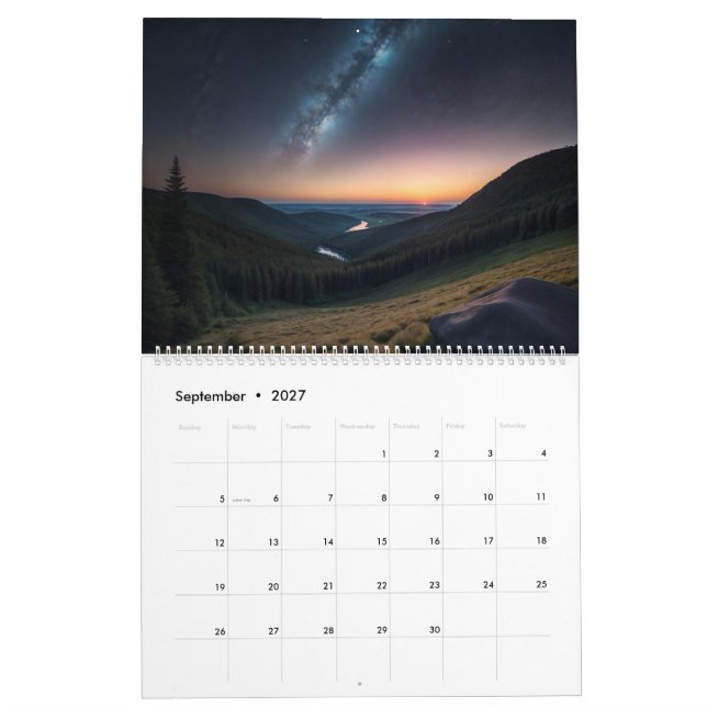 Calendário de várias cenários diferentes (Set 2027)
