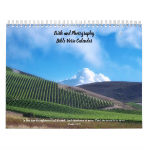 Calendário de Versículos Bíblicos Fé e Fotografia