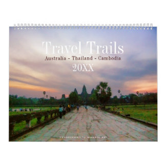 Calendário de Viagem de Muro da Austrália na Tailâ