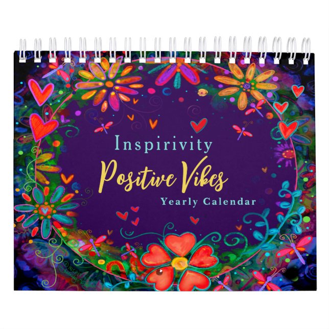 Calendário de Vibes Positivas Pequenas e Inspirivi (Capa)