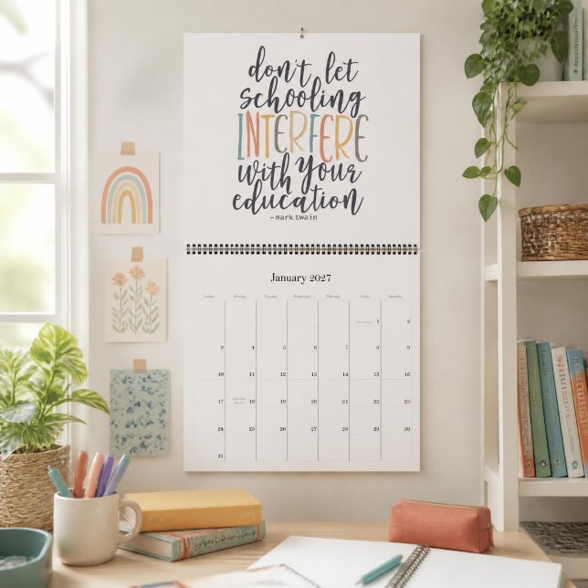Calendário de Vida Escolar em Casa (Criador carregado)