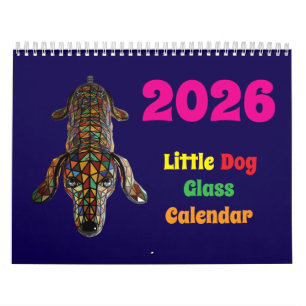 Calendário de Vidro Cachorro Pequeno