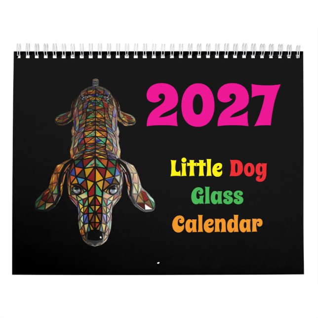 Calendário de Vidro do Cachorrinho 2027 (Capa)