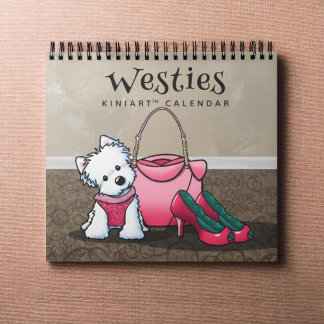 Calendário de Westies do KiniArt