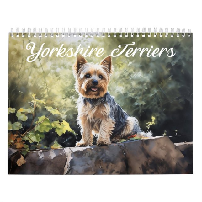 Calendário de Yorkshire Terrier, qualquer ano (Capa)