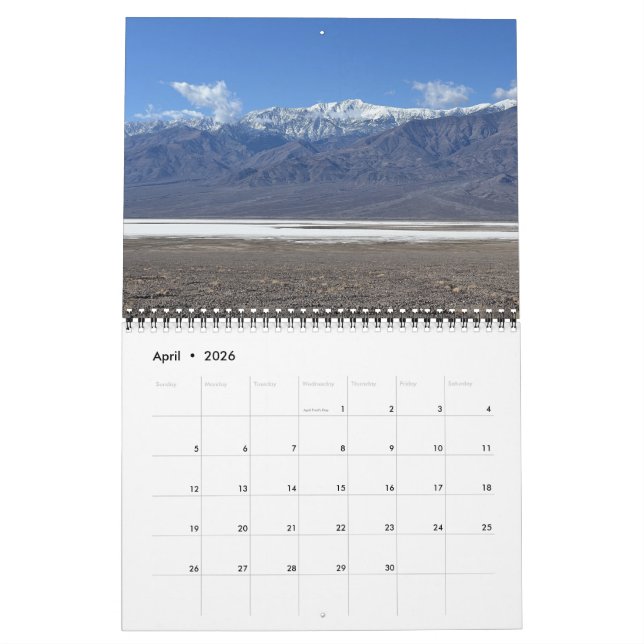 Calendário Death Valley N.P. Wall Calendar by James Fatherree (Abr 2026)