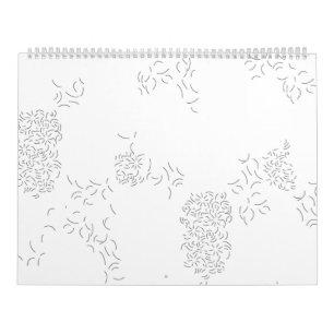 Calendário Decorativo, Cinzas Pálidas