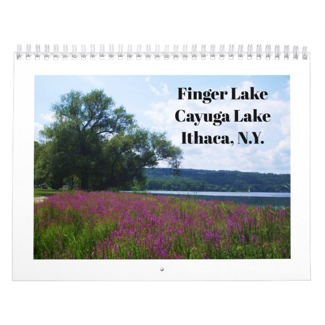 CALENDÁRIO DEDO LAKES CAYUGA LAKE ITHACA (Capa)