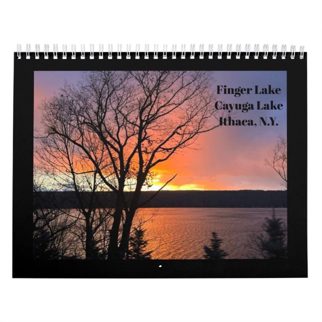 CALENDÁRIO DEDO LAKES CAYUGA LAKE ITHACA (Capa)