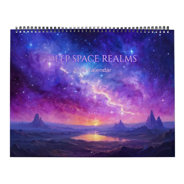 Calendário Deep Space Realms 2026 (Capa)
