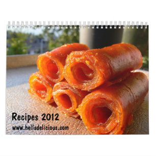Calendário delicioso 2012 da receita de Hella