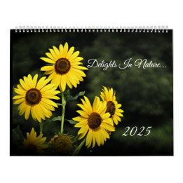 Calendário Delights In Nature Gr - Large Wall Calendar 2025