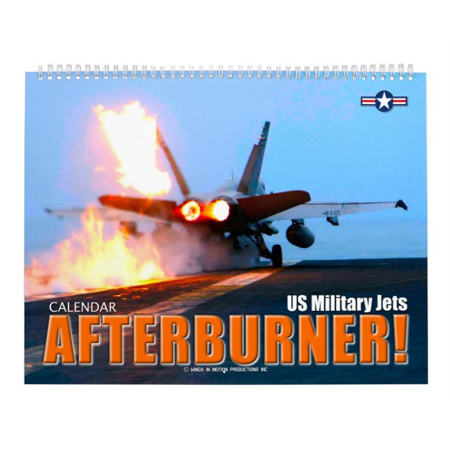 Calendário DEPOIS DO BURNER! - Jatos Militares dos EUA (Capa)