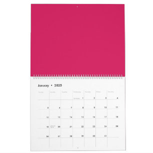 Calendário Descubra a legância do fundo rosa