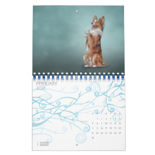 Calendário Desenhando cães engraçados