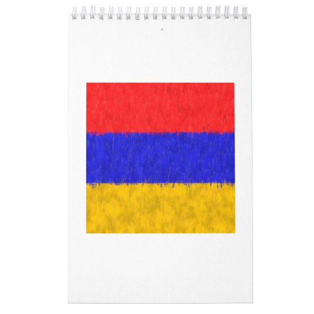 Calendário Desenho de pintura de óleo na Armênia (Capa)
