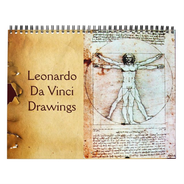 Calendário Desenhos LEONARDO DA VINCI 2017 (Capa)