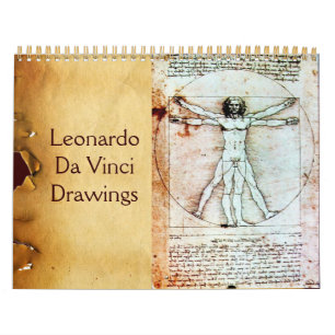 Calendário Desenhos LEONARDO DA VINCI 2017