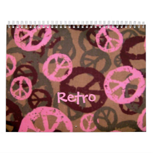 Calendário Design-Calendário retro