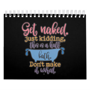 Calendário Design De Banheiro Engraçado Para Sua Decoração