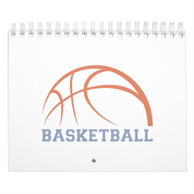 Calendário Design De Bola De Basquete Para Ônibus (Capa)