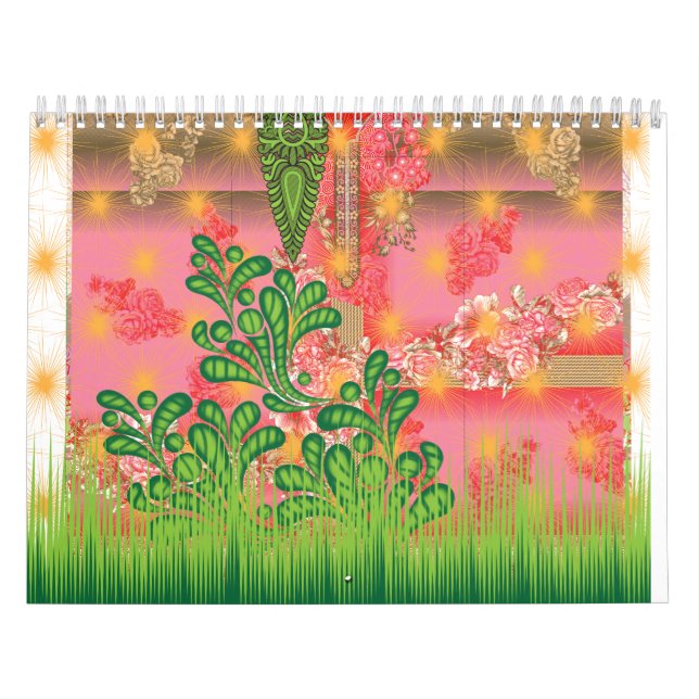 Calendário design de espelho e algumas plantas (Capa)