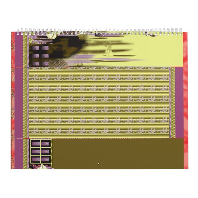 Calendário design de um vaso com flores nele (Capa)