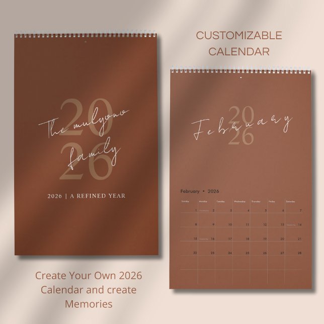 Calendário Design Minimalista Limpo (Criador carregado)