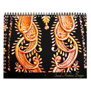 Calendário Designs sauditas