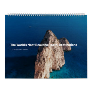 Calendário Destinos de Viagem Panorâmicos Mais Bonitos do Mun