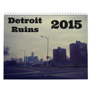 Calendário Detroit Ruins 2015 Calender