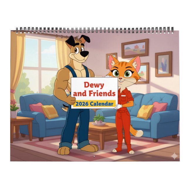 Calendário Dewy e Amigos 2026 (Capa)