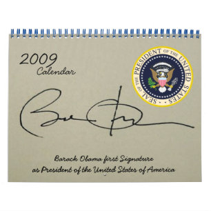 Calendário Dia da Inauguração do Presidente Obama em Fotos