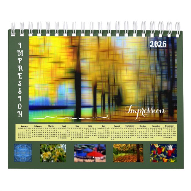 Calendário Digital effect of style "impression" calendar (Capa)