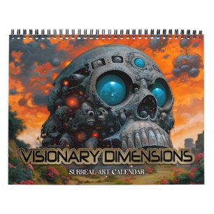 Calendário Dimensões visionárias 2025 10 Arte Surreal