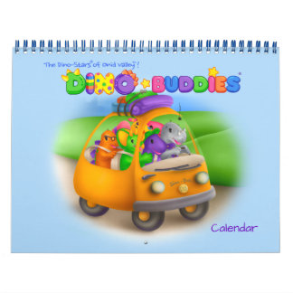 Calendário Dino-Buddies® - Viagem rodoviária com D
