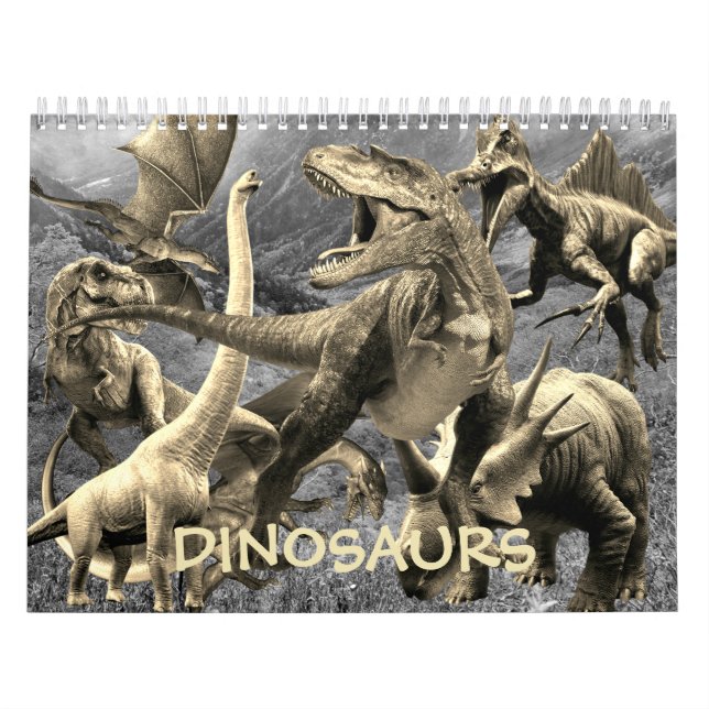 Calendário Dinossauros Parque Jurássico Parede Bonita (Capa)