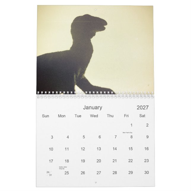 Calendário Dinossauros que conquistam 2011 (Jan 2027)
